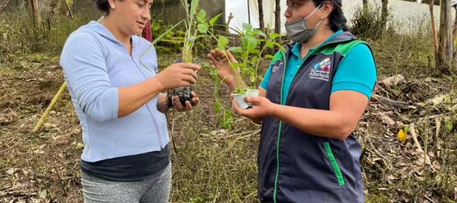 TALLER COMUNITARIO DE HUERTOS EN EL RECINTO PILARON ALTO.
