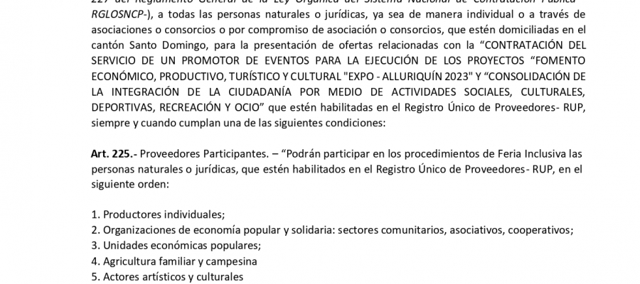 CONVOCATORIA FERIA ALIMENTACION.