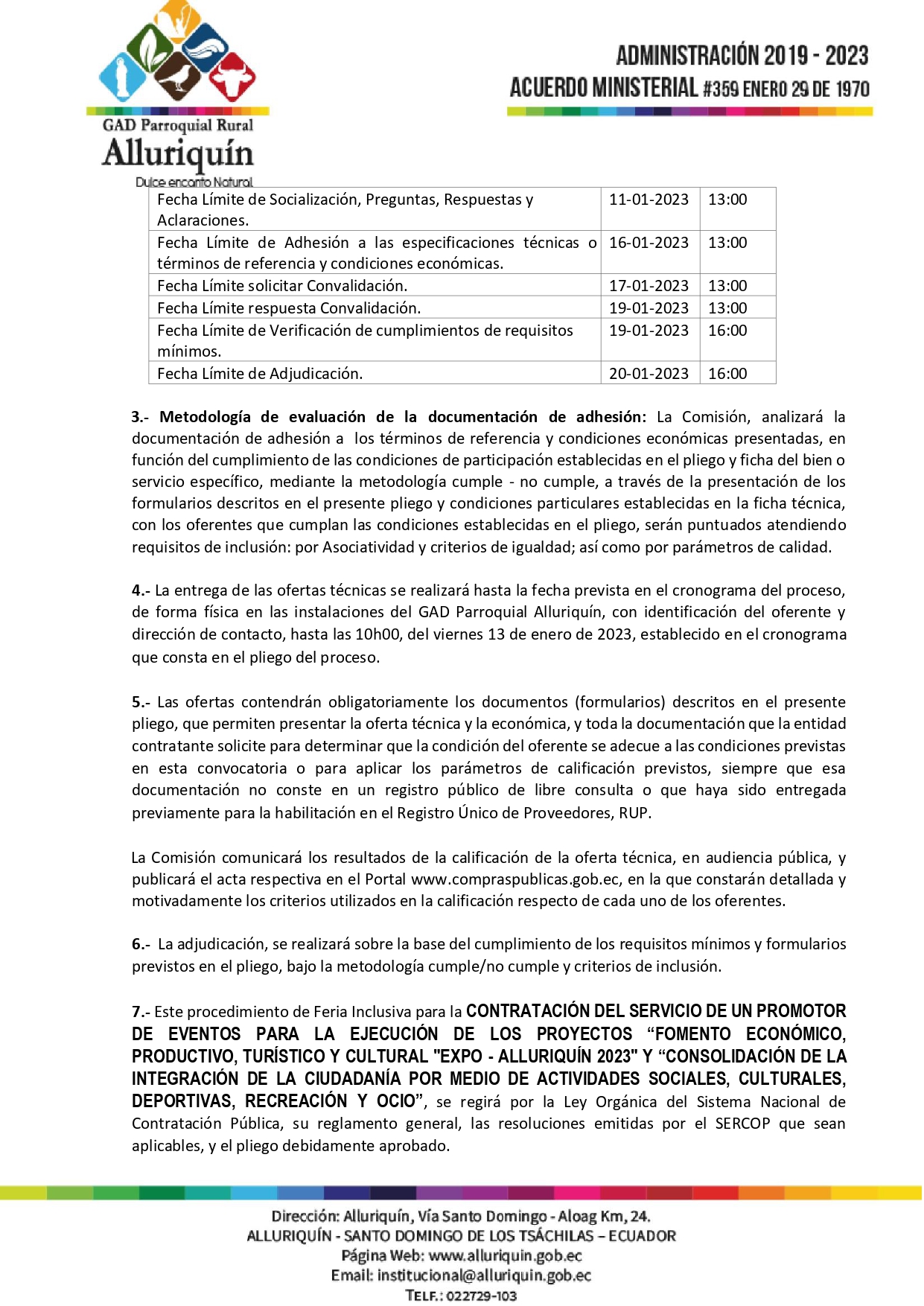 CONVOCATORIA FERIA ALIMENTACION 3